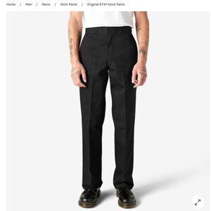 NWT Dickies Original 874 Work Pants 33x32 Black